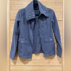 Trouvé Blue/Gray Cotton Jacket